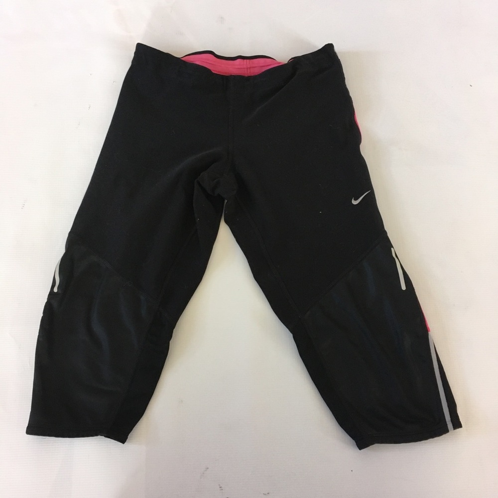 NIKE DRI FIT 3/4 CROPPED SPANDEX WORKOUT PANTS M - Picture 2 of 4